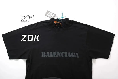ZOK / 발렌시아가  파리 SS24 레터링 효과 반팔