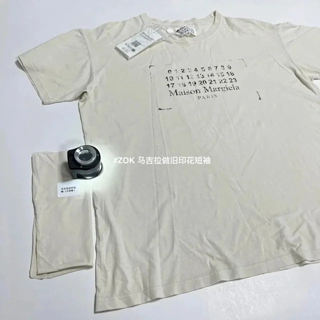 zok 공장 / 메종마르지엘라 남성 반팔 티셔츠