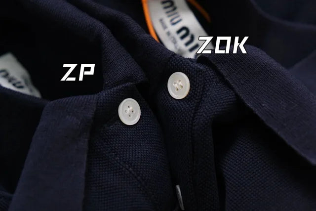 zok 공장 / 미우미우 남성 여성 폴로넥 반팔 셔츠