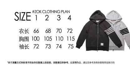 ZOK / 톰브라운  클래식 쿼드 스트라이프 후드티