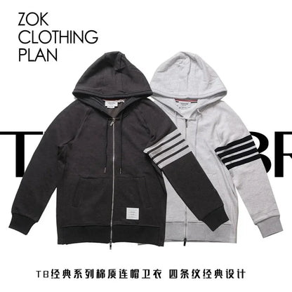 ZOK / 톰브라운  클래식 쿼드 스트라이프 후드티