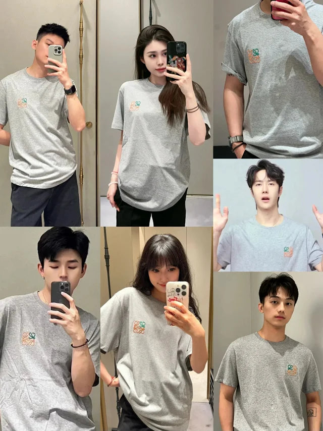 zok 공장 / 로에베 남성 로고 자수 반팔 티셔츠