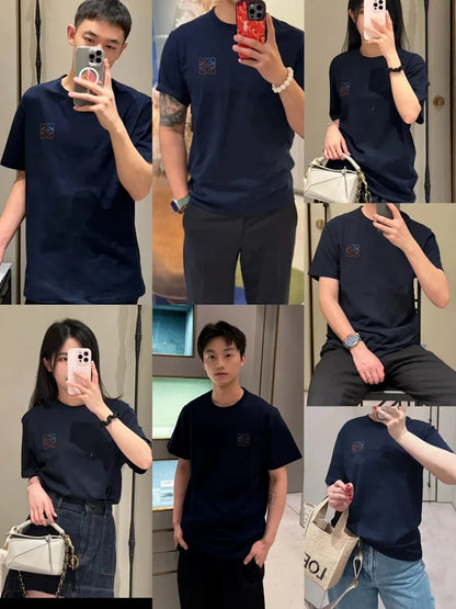 zok 공장 / 로에베 남성 로고 자수 반팔 티셔츠