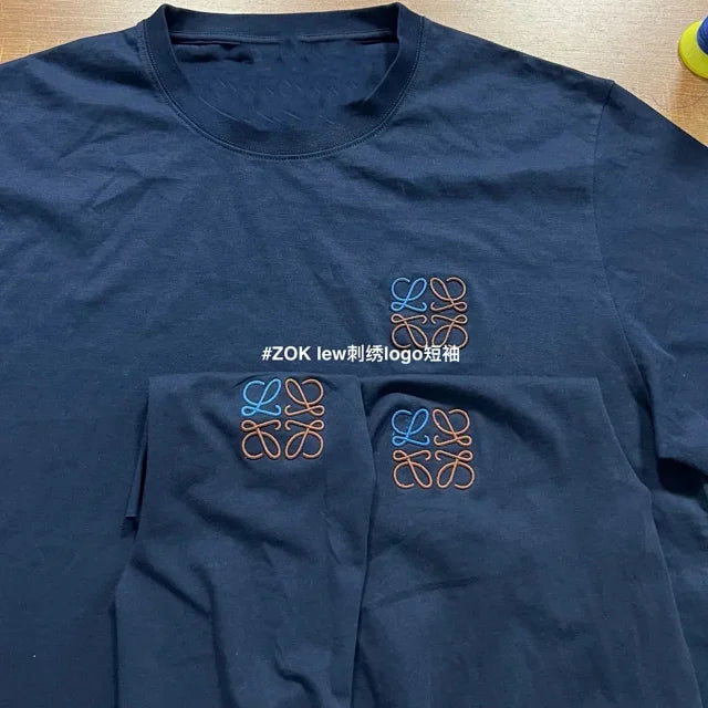 zok 공장 / 로에베 남성 로고 자수 반팔 티셔츠