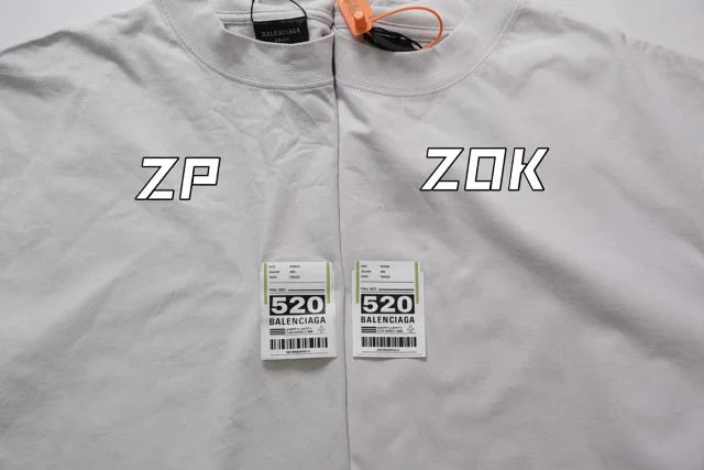 zok 공장 / 발렌시아가 남성 여성 반팔 티셔츠