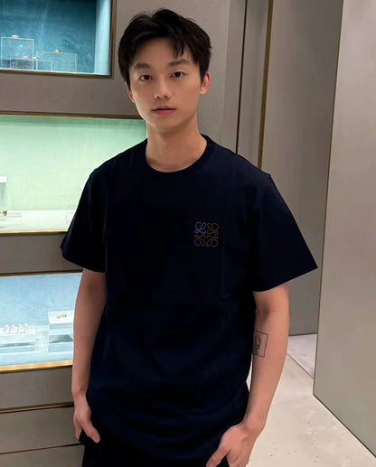 zok 공장 / 로에베 남성 로고 자수 반팔 티셔츠