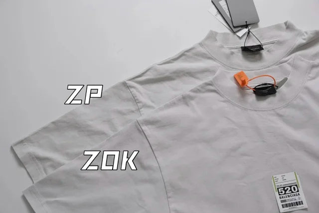 zok 공장 / 발렌시아가 남성 여성 반팔 티셔츠