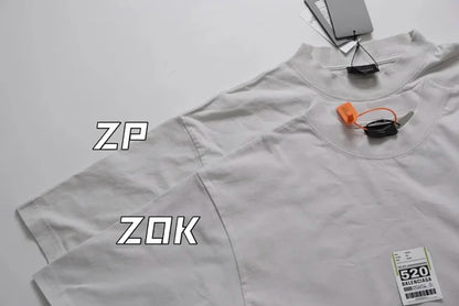 zok 공장 / 발렌시아가 남성 여성 반팔 티셔츠