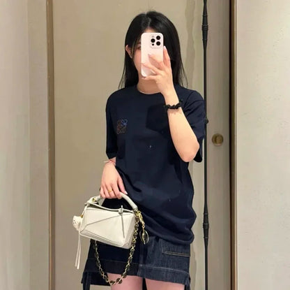 zok 공장 / 로에베 남성 로고 자수 반팔 티셔츠