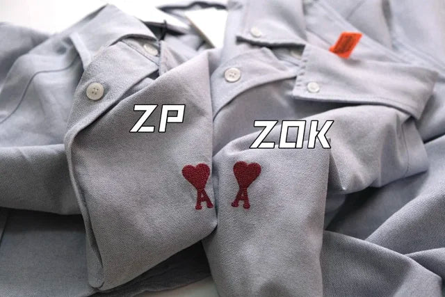 zok 공장 / 아마니 남성 하트 셔츠 반팔 셔츠