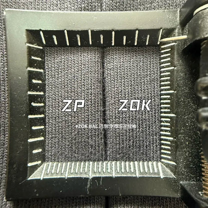 ZOK /  발렌시아가 파리 테이프 프린트 반팔 워싱 블랙