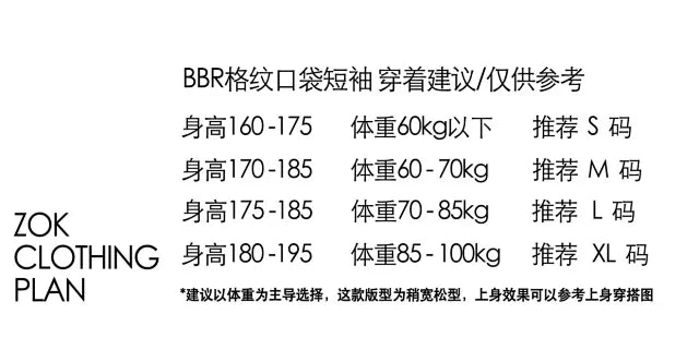 zok 공장 / 버버리 남성 체크 포켓 반팔 티셔츠