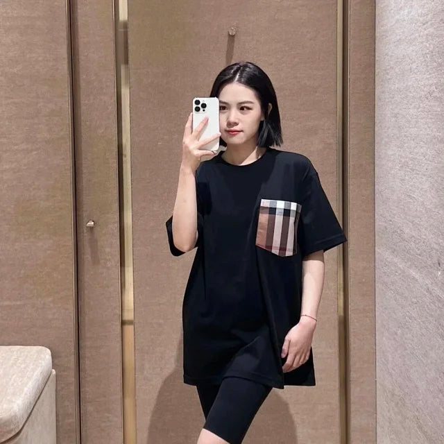 zok 공장 / 버버리 남성 체크 포켓 반팔 티셔츠