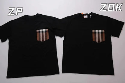 zok 공장 / 버버리 남성 체크 포켓 반팔 티셔츠