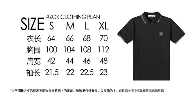 zok 공장 / 스톤아일랜드 남성 폴로넥 반팔 셔츠