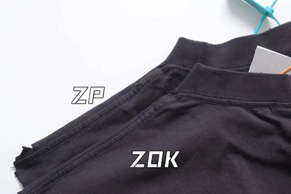ZOK /  발렌시아가 파리 테이프 프린트 반팔 워싱 블랙