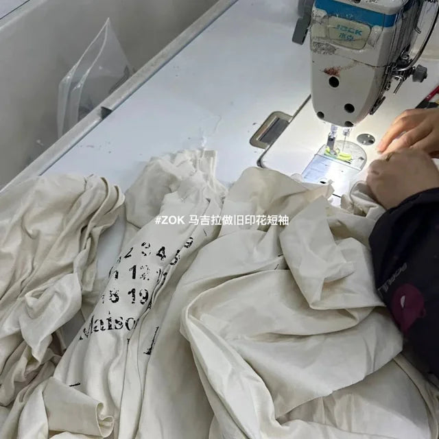 zok 공장 / 메종마르지엘라 남성 반팔 티셔츠