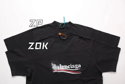 ZOK / 발렌시아가  SS24 아쿠아 콜라 퍼지 반팔