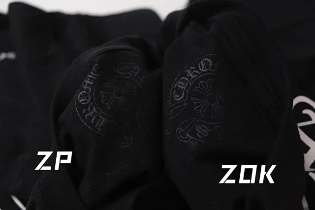 ZOK / 크롬하츠 반팔티 , 등판 말발굽 프린트 로고 반팔