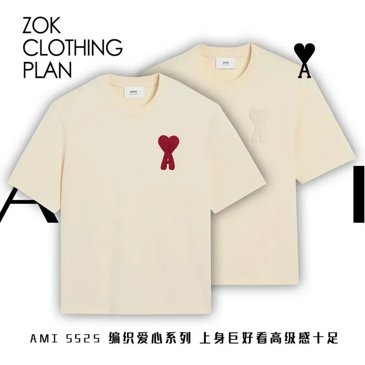 ZOK / 아미 짜임 하트 반팔