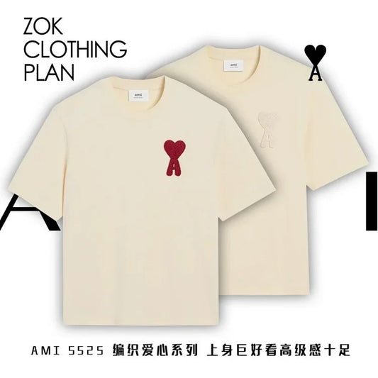 ZOK / 아미 짜임 하트 반팔