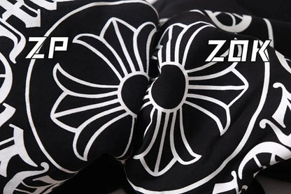 ZOK / 크롬하츠 반팔티 , 등판 말발굽 프린트 로고 반팔