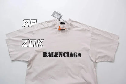 ZOK / 발렌시아가  파리 SS24 레터링 효과 반팔