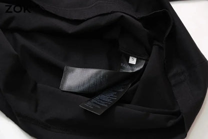 ZOK / 발렌시아가  파리 SS24 레터링 효과 반팔