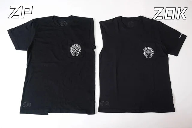 ZOK / 크롬하츠 반팔티 , 등판 말발굽 프린트 로고 반팔