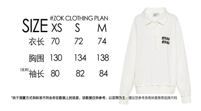 zok/미우미우 남성 화이트 POLO 맨투맨