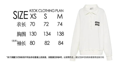 zok/미우미우 남성 화이트 POLO 맨투맨