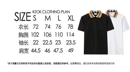 zok/ 버버리 남성 칼라 체크 폴로 셔츠 반팔
