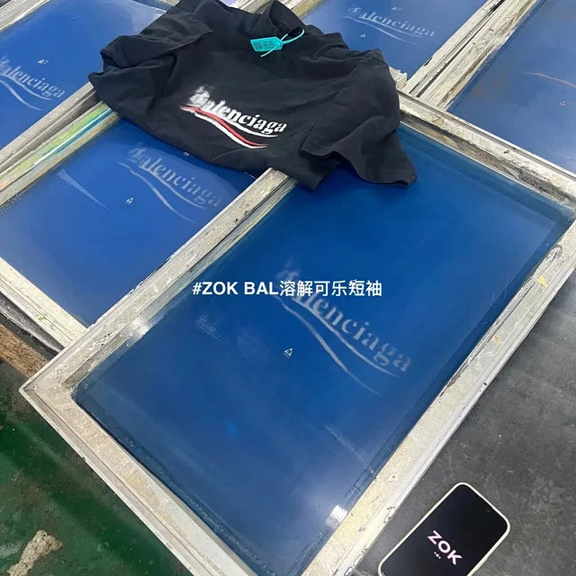 ZOK / 발렌시아가 웨이브 반팔티 , 파도 콜라 퍼지 반팔
