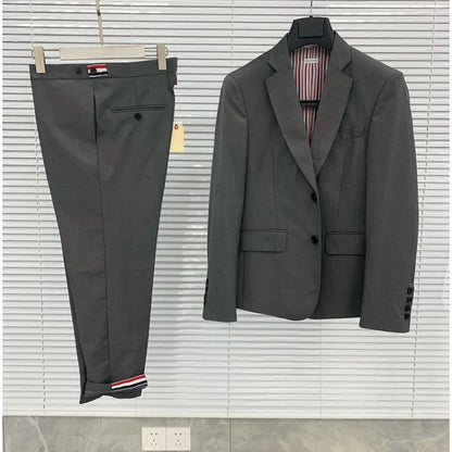 테일러백 / 톰브라운 울 수트 세트 (그레이)