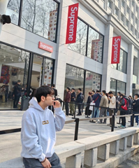 scn / 슈프림 남성 후드티