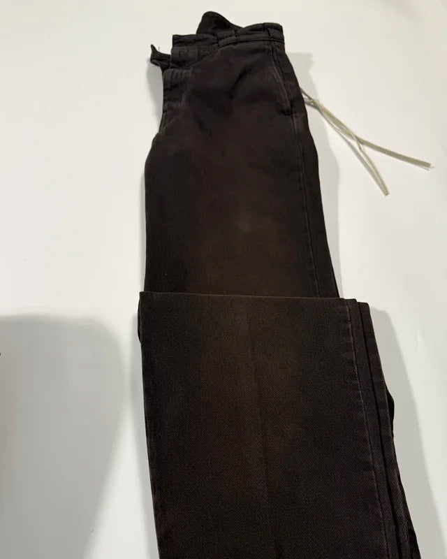 꼬부기 / 프라다 팬츠 , 24FW다크브라운워싱하이스트레이트