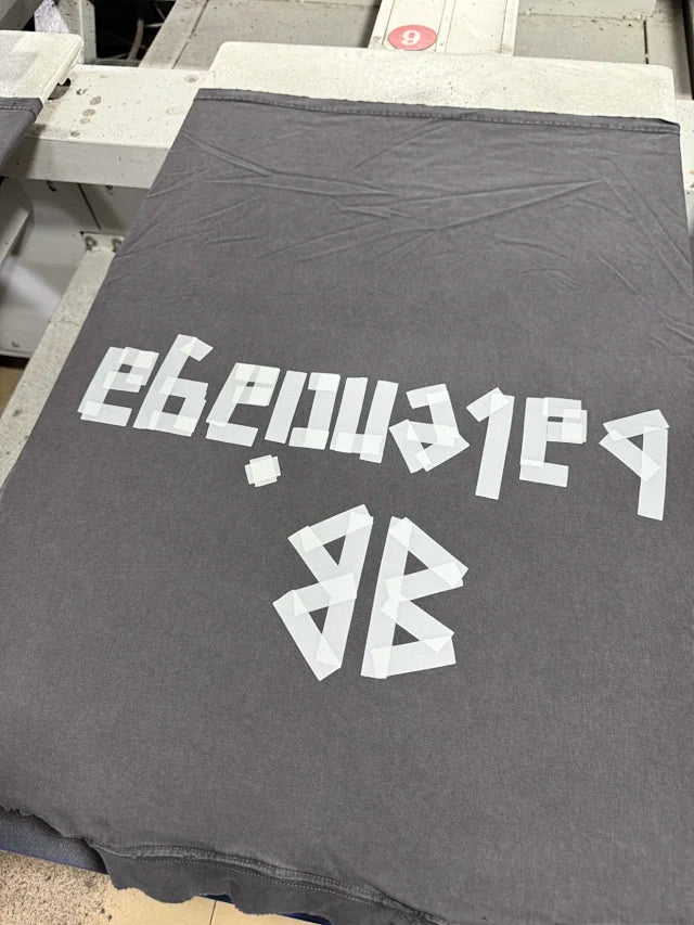 꼬부기 / 발렌시아가 남성 프린트 반팔 티셔츠