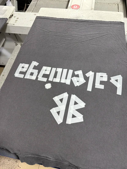 꼬부기 / 발렌시아가 남성 프린트 반팔 티셔츠