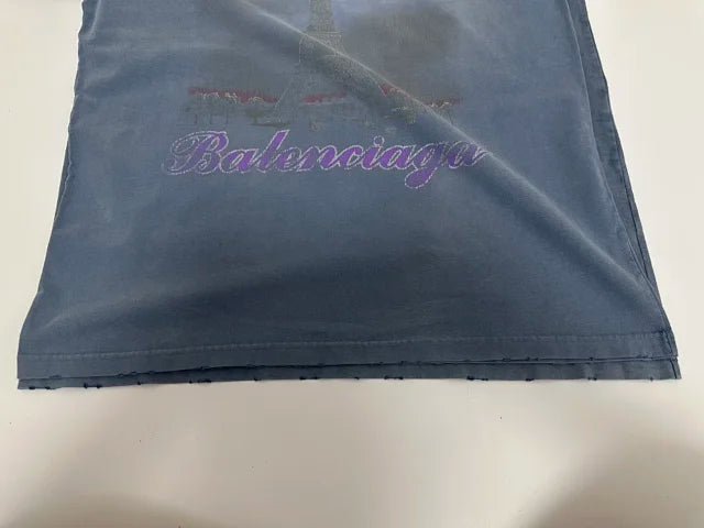 꼬부기 / 발렌시아가 반팔티 , Blc 24ss 스모그 블루 철탑 구제 라운드티셔츠