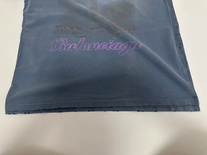 꼬부기 / 발렌시아가 반팔티 , Blc 24ss 스모그 블루 철탑 구제 라운드티셔츠