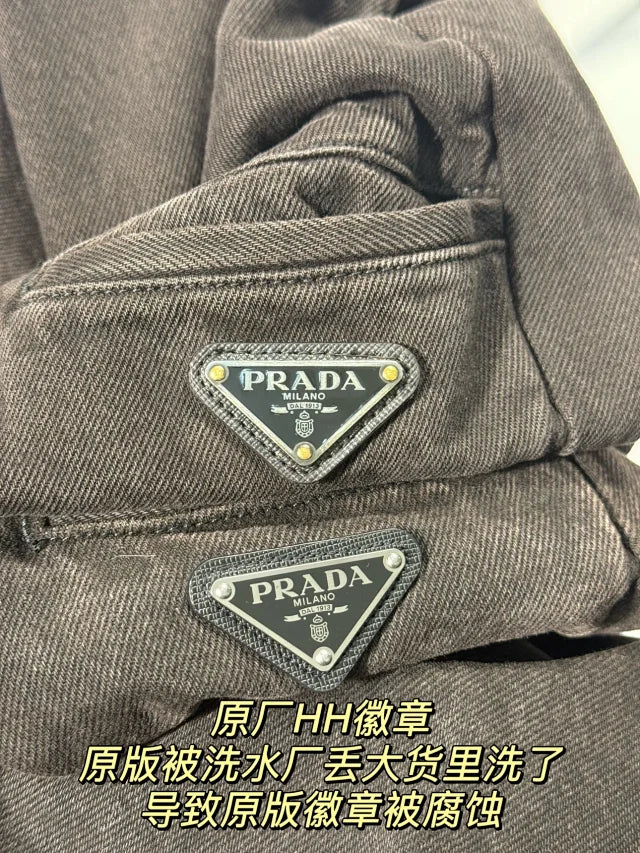 꼬부기 / 프라다 팬츠 , 24FW다크브라운워싱하이스트레이트