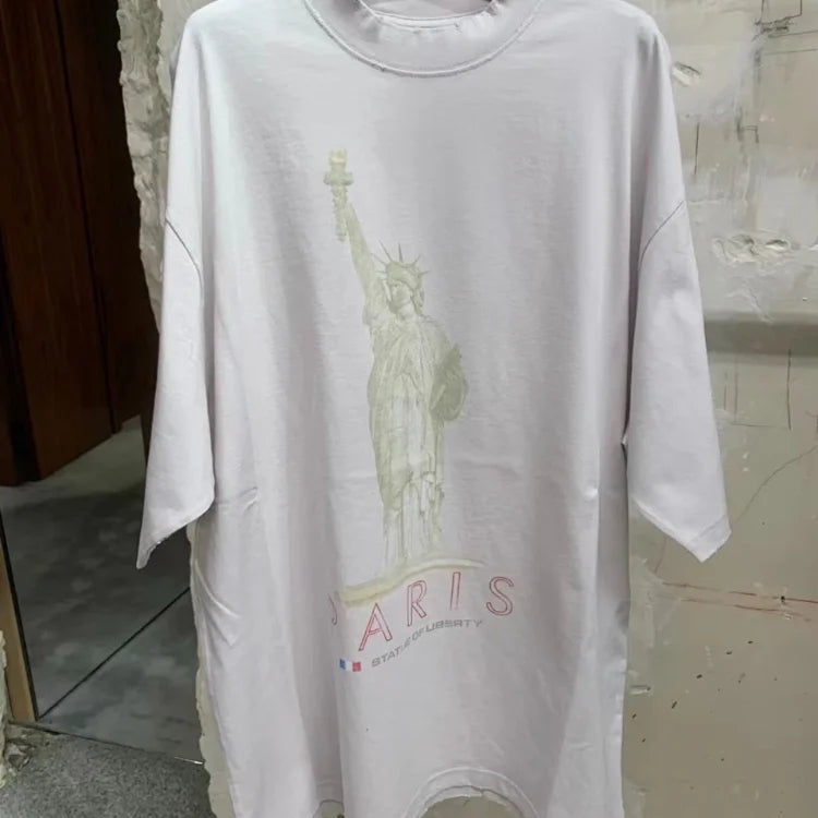 꼬부기 / 발렌시아가 자유의여신상 반팔티