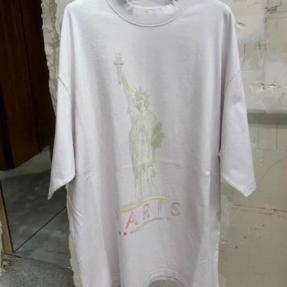 꼬부기 / 발렌시아가 자유의여신상 반팔티