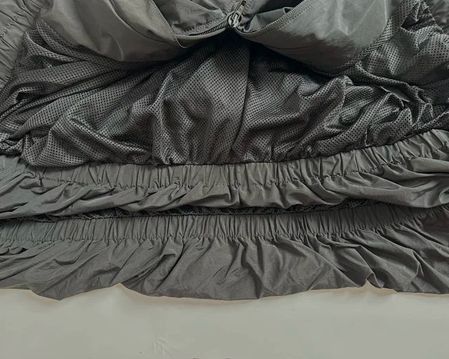 꼬부기 / 발렌시아가 자켓 , 3B자수/스포츠배색자켓/소포플린/3D입체커팅/밑단속주름포인트