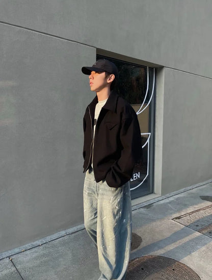 꼬부기 / 아크네 청바지 , 23M/핸드메이드그래피/배기핏 구제페인팅배기데님팬츠