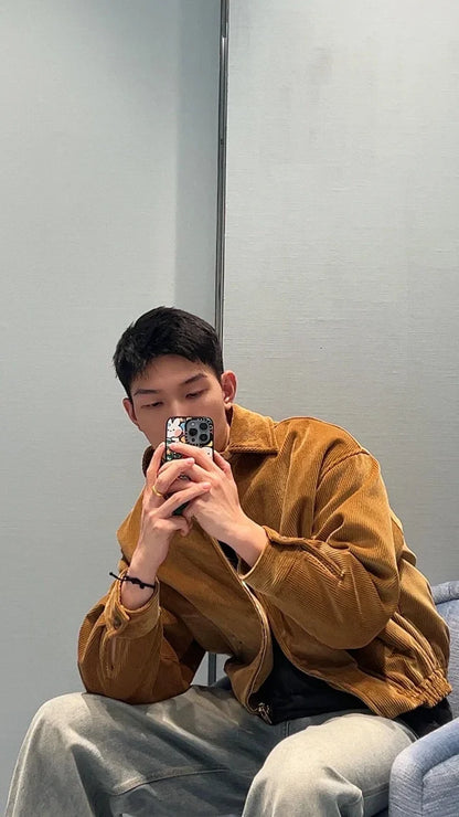 꼬부기 / 미우미우 코듀로이 블루종 자켓 발리