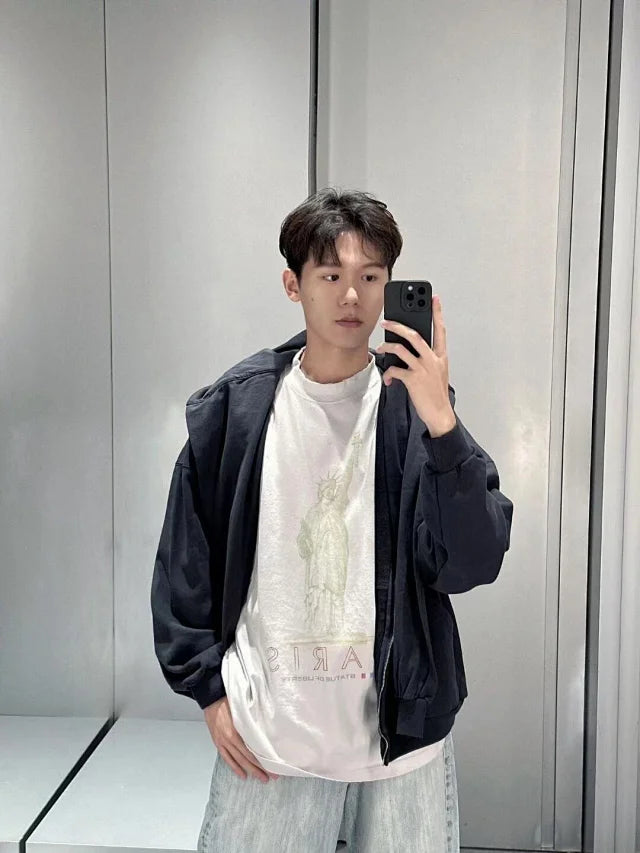 꼬부기 / 발렌시아가 자유의여신상 반팔티