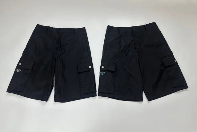 꼬부기 / 프라다 반바지 , 23ss/입체투포켓정장반바지/오리지널KF배지/100X200D재생나일론
