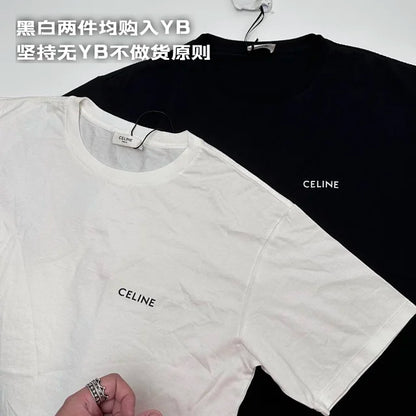 ZOK / 셀린느 반팔티 , CEL 작은 로고 프린트 반팔