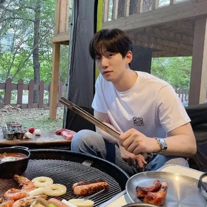 ZOK / 로에베 반팔티 , S23 자수 T 반팔 고급 원단